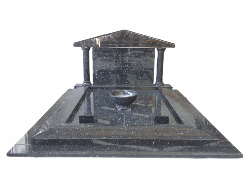 Tempel aus Blue Pearl