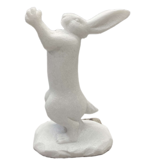 Hase aus weiß Marmor